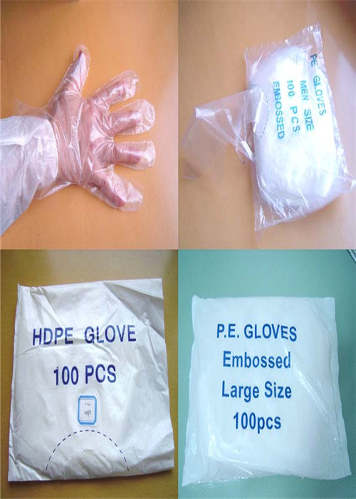 Transparent Disposable Protective Gloves , Disposable Poly Gloves LDPE / HDPE