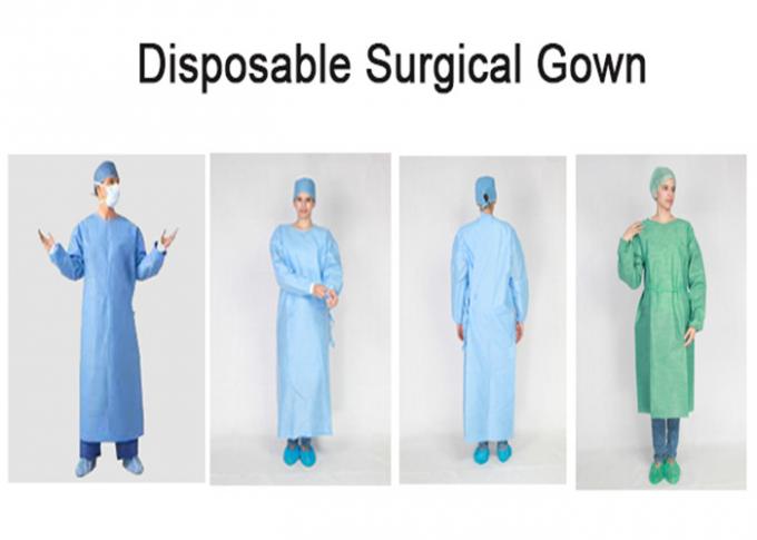 Sterile Lightweight SMS Disposable Surgical Gowns Protection Against Bacteria