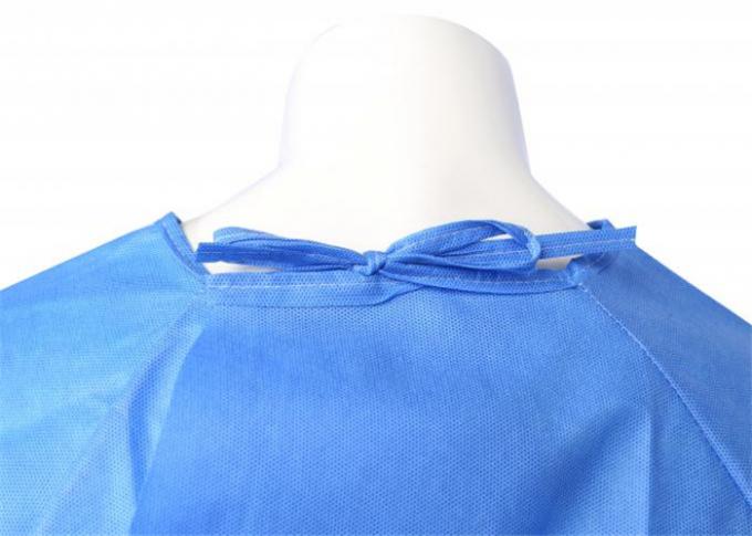 Impervious Disposable Hospital Gowns , Anti Blood Disposable Barrier Gowns