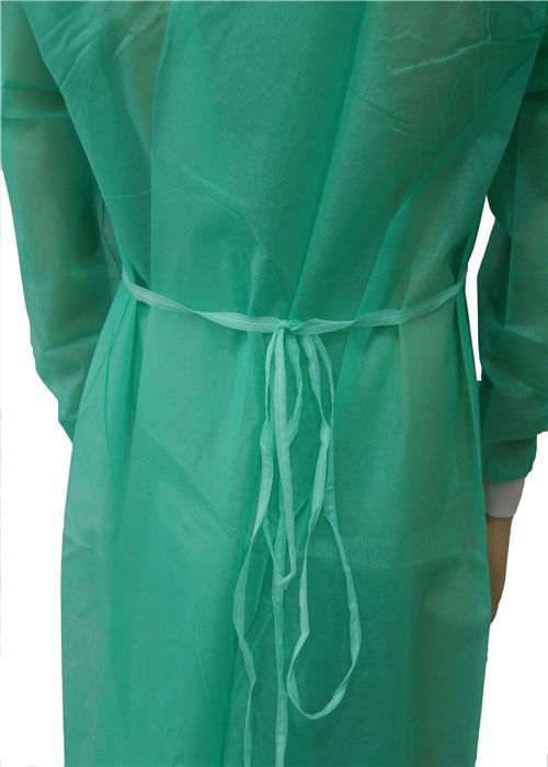 Fluid Resistant Disposable Isolation Gowns , Ultrasonic Sewing Disposable Clothing For Hospitals