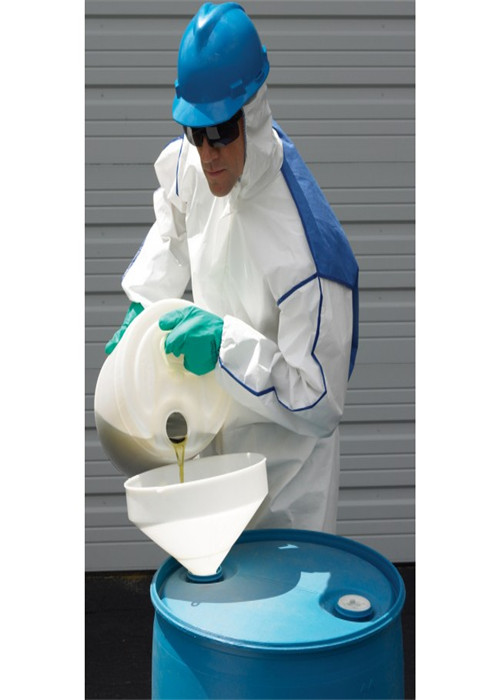 Non Hazardous Liquids And Dry Dust Disposable Cat 3 Type 5 / 6 Asbestos Coveralls