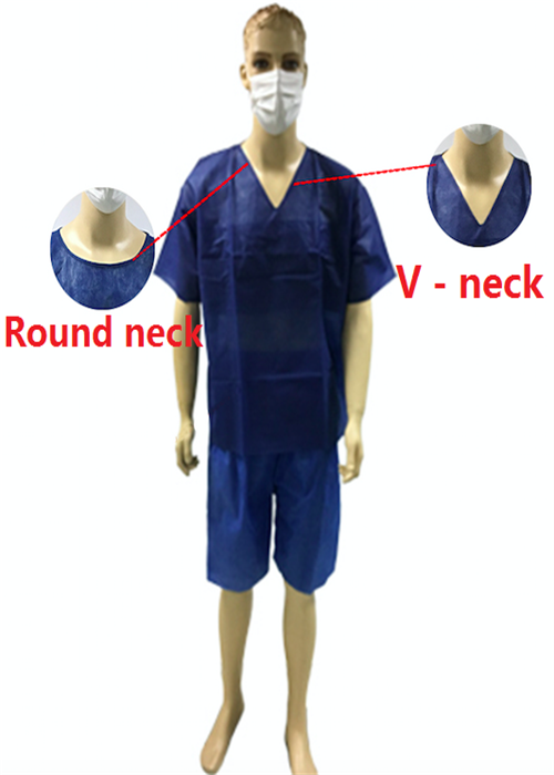 Fluid Resistance Hospital Surgical Scrubs For Single Use Without Glass Fibre