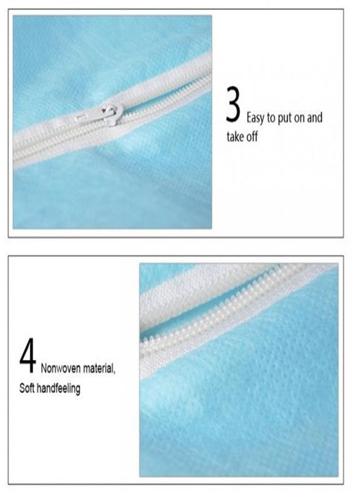 Non Irritating Blue Disposable Laboratory Coats With Velcro Closure 50pcs / Case