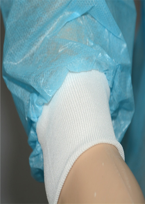 Multicolour Disposable Nonwoven Lab Coats With Open / Elastic / Knitted Cuffs