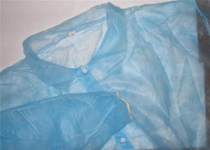 Blue Disposable Lab Coats Standard Fit ISO13485 Approved For Health Center