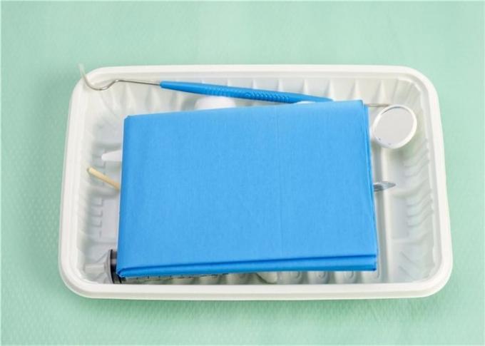 Non Toxic Viscose Disposable Patient Drapes Blue Folded By Hand / Machine