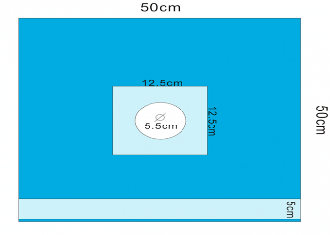 Fire Resistant EO Soft Disposable Surgical Drapes Reinforcement With Self Adhesive Tape