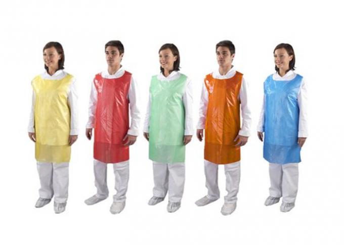 Recyclable Disposable Plastic Aprons Biodegradable 31.5'' x 21.7" For Coating Printing Industry