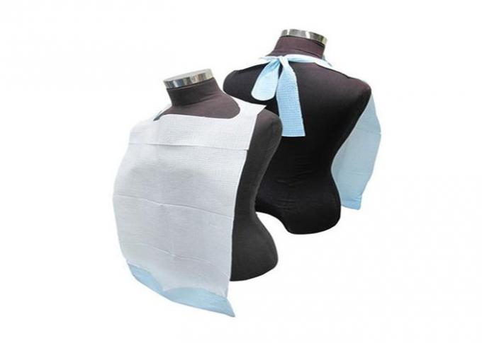 2 Ply Recyclable Disposable Plastic Bibs Stable Quality For Clinic Dental