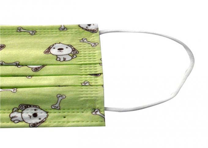 Pediatric Infection Control Disposable Face Mask Cute Cartoon Printing