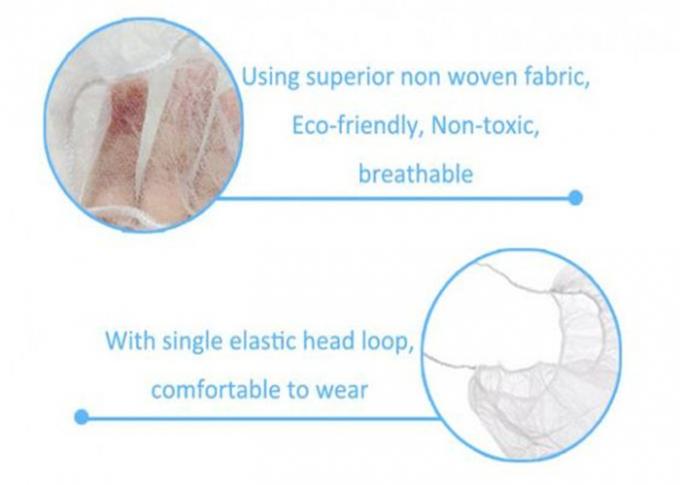 Non Woven Breathable Disposable Surgical Protective Beard Cover With Single Or Double Elastic
