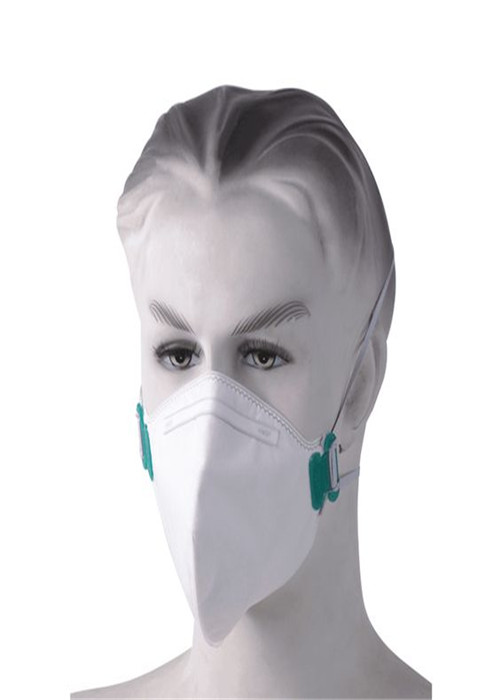 3 Ply Disposable Face Mask , Asbestos Dust Mask Folded With Valve For Painting / Spraying Workshop