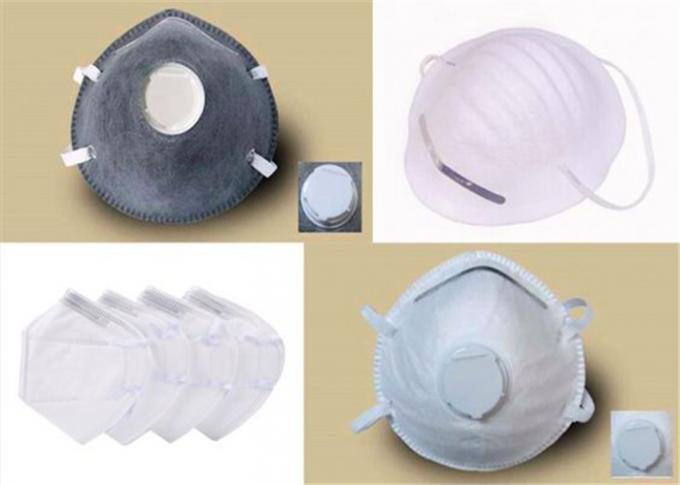 Blue Industrial Protective Non Woven Disposable Mask , N95 Mask Without Nose Piece