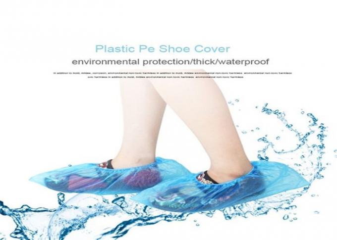 Embossing Disposable Shoe Covers , Non Slip Shoe Covers Disposable Good Elasticity