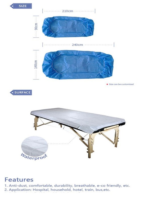 Elastic Ends Disposable Bed Sheets , Stay Dry Disposable Bed Pads Economic