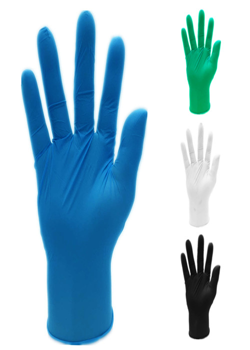 Blue Odorless Disposable Medical Gloves Prevent Contamination For Hospital