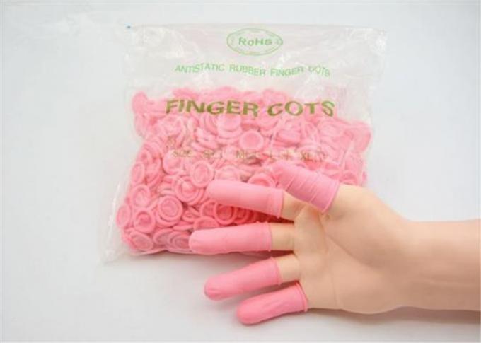 Anti Static Disposable Finger Gloves , Textured Waterproof Finger Cots Single Use