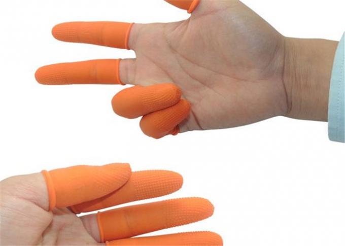 Abrasion Resistant Disposable Medical Gloves , Soft Convenient Disposable Finger Cots