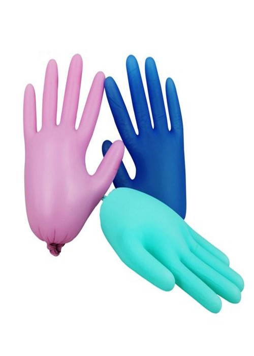 Colored Vinly PVC Disposable Medical Gloves 100 PCS / Box For Household Cleanroom Use