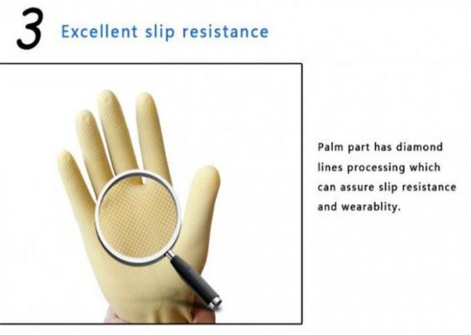 Abrasion Chemical Resistant Safety Gloves Orange Roughened Latex Long