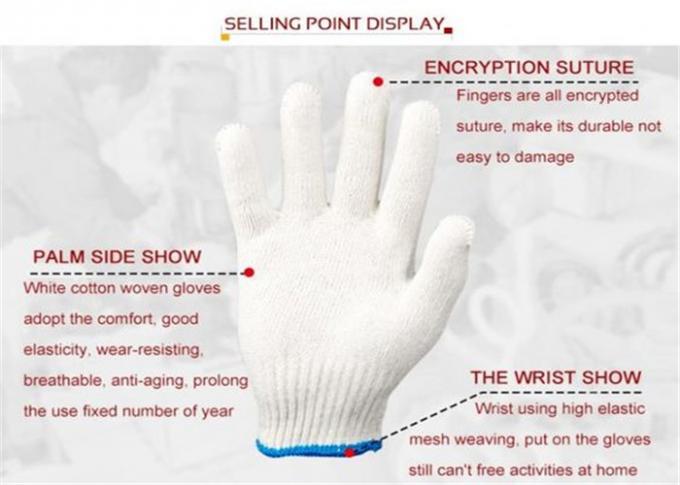Reusable Protectiveness Cotton Working Gloves Comfort Wear Resistant Knitted Liner