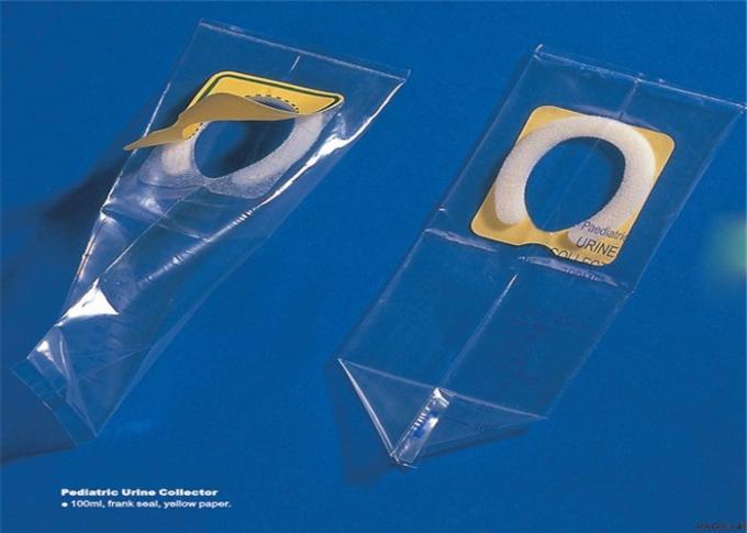 Adhesive Paper Disposable Urine Collection Bag For Infants With Flank Or Front Seal