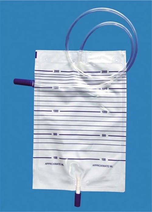 Home Care Non Toxic Disposable Urine Bags , Drainage Bag Connect With Foley Catheters