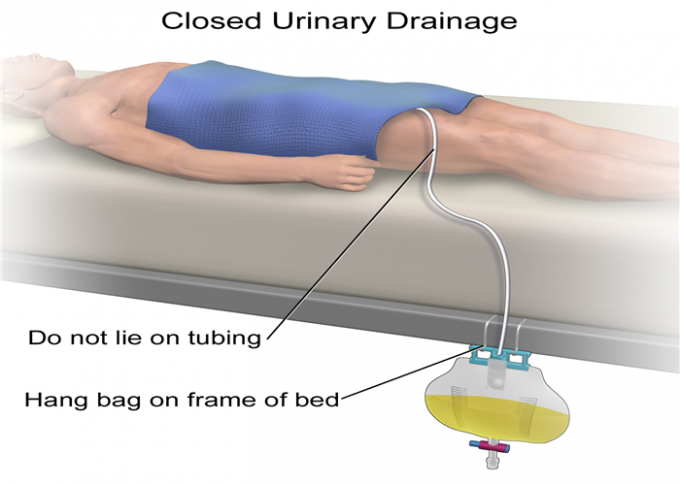 Portable PVC Disposable Foley Catheter Bag Non Toxic For ICU Urine Collection