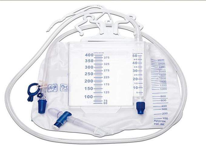 Urine Meter Sterile Bedside Disposable Urine Bags Multi Chambers Double Hook