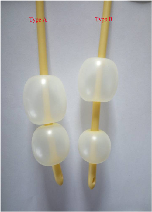 Double Balloons 3 Way Disposable Catheters With Color Valve For Urinary Catheterization