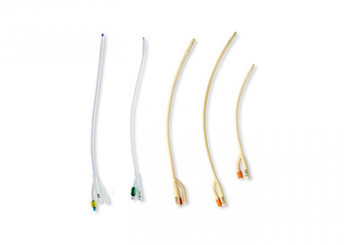 3 Channel Latex Disposable Urinary Catheters , Suprapubic Catheter With Inflated Balloon