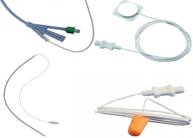 Smooth Tip Disposable Pediatric Urinary Catheter Colorful Valve With Temperature Probe