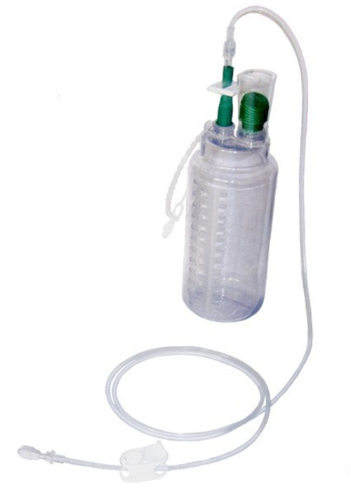 High Negative Pressure Vacuum Drainage Bottle Medical Grade PVC Non - Irritating