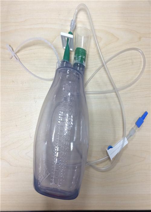 600ml /1000ml Disposable Wound Drainage System , Closed Vacuum Drainage Bottle