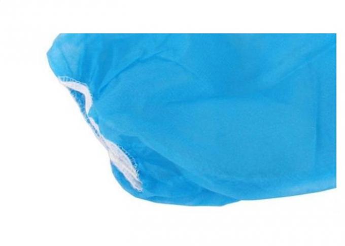 PP Non Woven Disposable Medical Consumables , Blue Protective Arm Sleeves Breathable