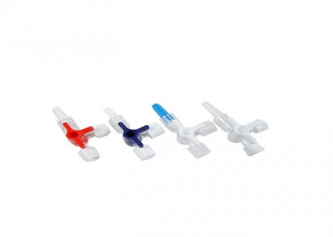 Plastic Valve Three Way Stopcock 500ml / Min Disposable Stopcock Medical Device