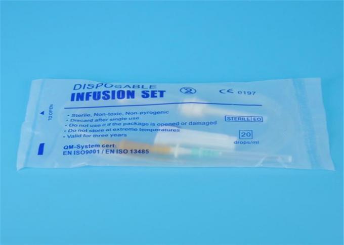 Kink Resistant Disposable Iv Infusion Set Medical 120cm With Drip Chamber